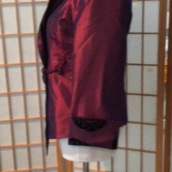 Oriental Jacket/Top size S , feels like silk shantung bought in Hong Kong - Picture 4 of 5